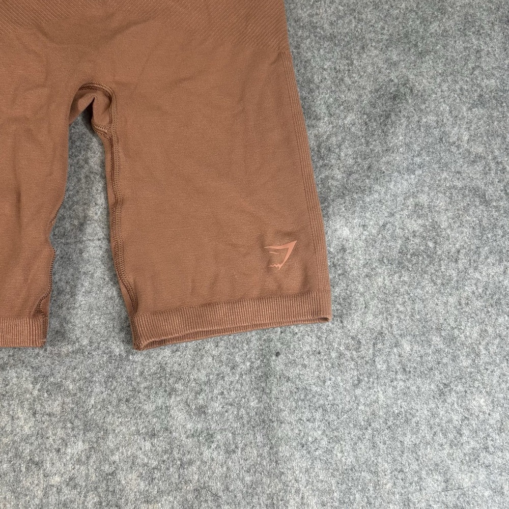 Gymshark Biker Shorts Womens Medium Seamless Orange Athletic Gym Workout - Picture 5 of 8